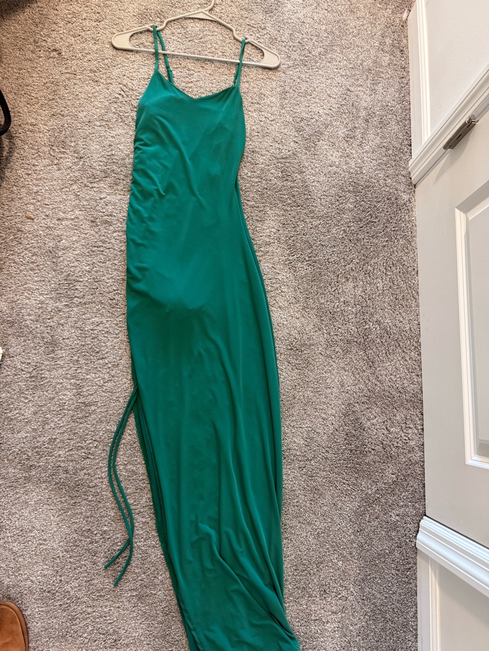 Green Spaghetti-Strap Dress